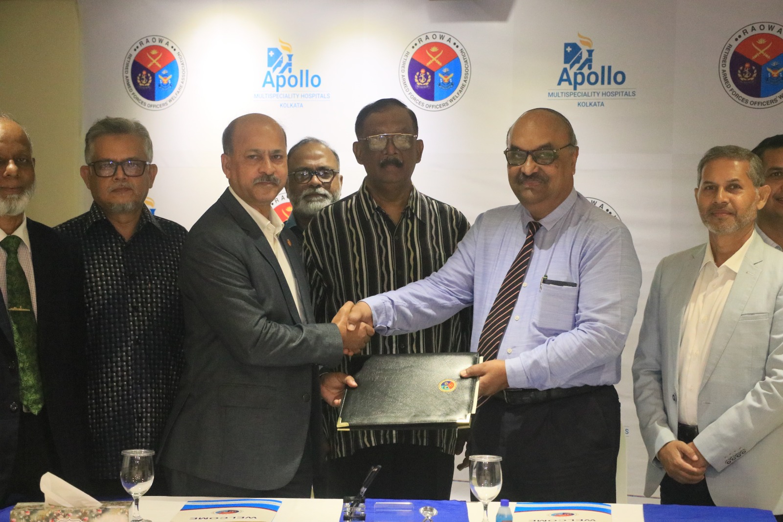 A MOU has been signed between RAOWA & Apollo Multispeciality Hospital Ltd, Kolkata for availing heal